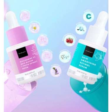SERUM SCARLETT SKIN SMOOTHING RETINOL / NIACINAMIDE 5% SERUM BPOM RETINOL