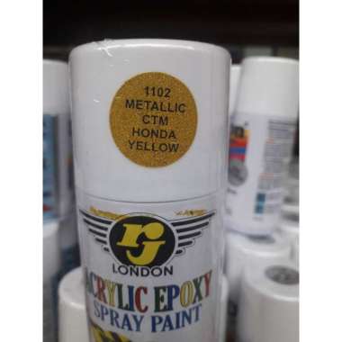 pilok pilox cat semprot Rj kuning yellow mengkilap metalik lemon tua muda pernis putih doff dop Met.