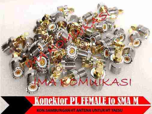 KONEKTOR SAMBUNGAN HT ANTENA SMA MALE to PL FEMALE HT YAESU DLL