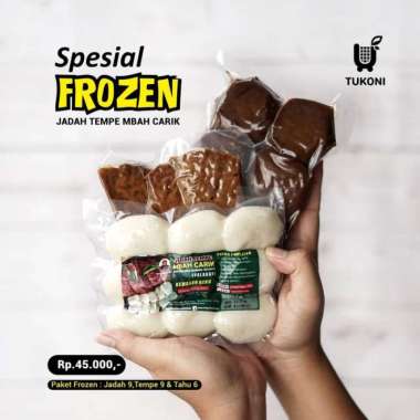 Jadah, Tempe bacem, dan Tahu Bacem Mbah Carik Yuktukoni Jadah Isi 9