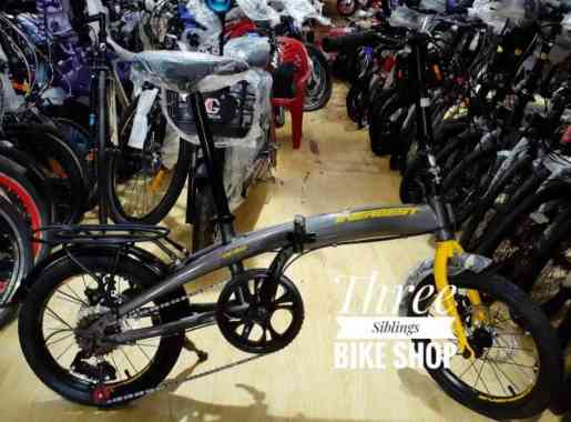 SEPEDA LIPAT EVERBEST 903 EB-903 by PACIFIC 16 INCH SILVER YELLOW