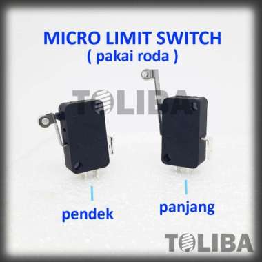 micro limit switch + plat pendek roda/ saklar limit +plat panjang roda plat pendek