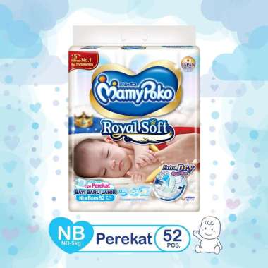 Mamypoko Extra Soft/Royal Soft Perekat NB52 - NB 52