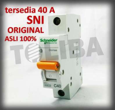 mcb schneider 1phase 1P 40a / SNI original / mcb listrik schneider 40a
