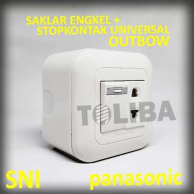 saklar engkel + stop kontak universal outbow ob panasonic sni on off