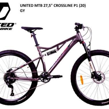 Sepeda MTB 27,5" United Crossline P1 grey