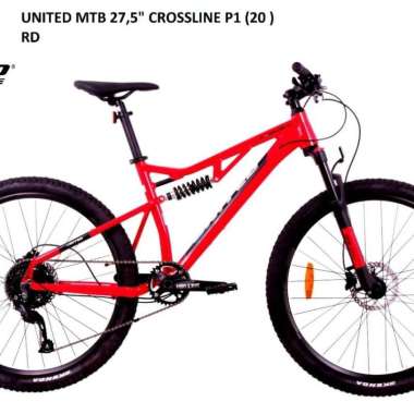 Sepeda MTB 27,5" United Crossline P1 Full Sus