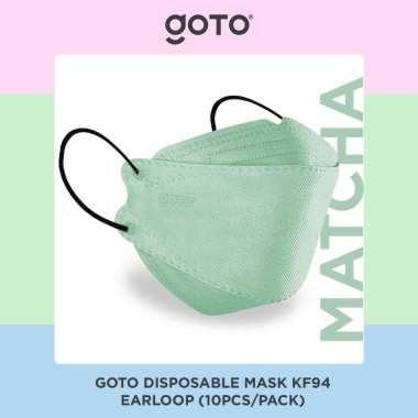 Goto MaskerKF94 Disposable Mask 4 Ply Earloop 4Ply Kesehatan KF 94 Matcha