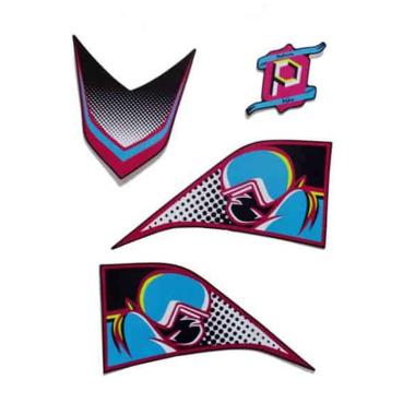 AHM Art Sticker Motor for Honda Beat POP BLACK