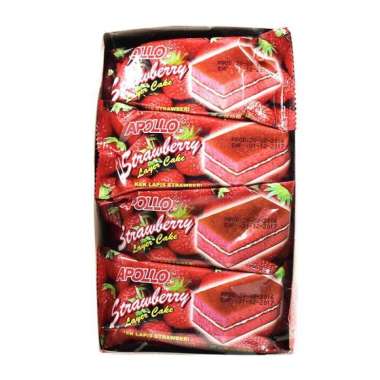 APOLLO STRAWBERRY LAYER CAKE 24X18GR