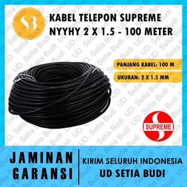 Kabel Telepon Supreme NYYHY 2 x 1,5 100 meter