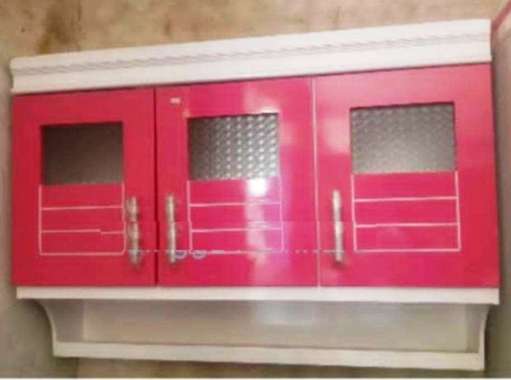 Kitchen Set 3 pintu atas kayu warna biru