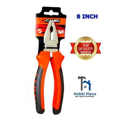 TANG KOMBINASI GAGANG KARET CAMEL. 8"