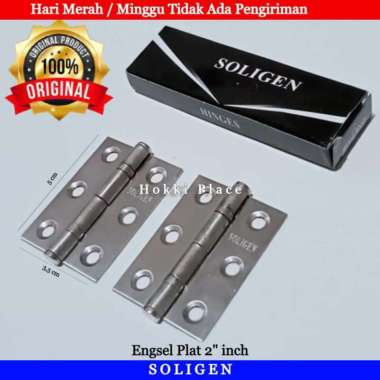ENGSEL PLAT SOLIGEN 2" 2,5" & 3" INCH ENGSEL PINTU LEMARI JENDELA 2" INCH