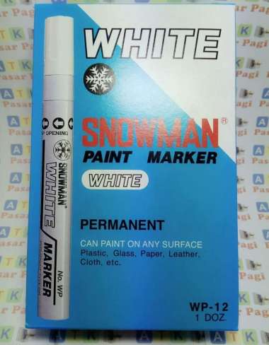 spidol paint marker putih medium
