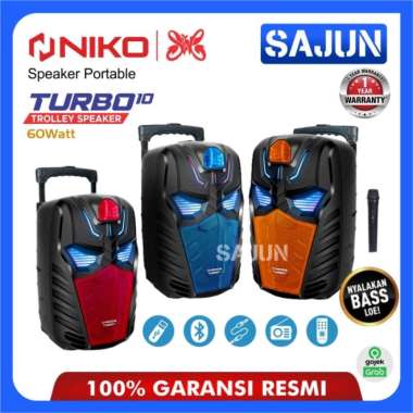 Trolley Speaker NIko TURBO Speaker Portable Meeting Niko TURBO10 Orange
