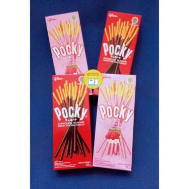 Pocky Stick 21gr Glico Biskuit Box Kecil Strawberry