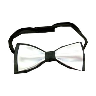 VM Dasi Kupu Kupu Pria - Black White Black White
