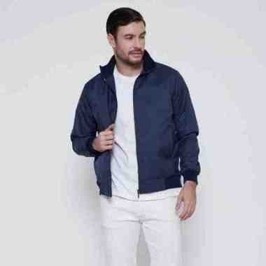 M231 Jaket Pria Taslan Harrington Panjang Navy 1756A    Navy     XXL