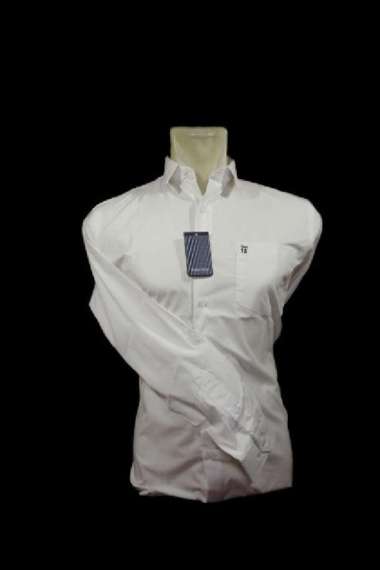 Kemeja Pria Stanley Adams 06 Slimfit Lengan Panjang Putih Polos 17