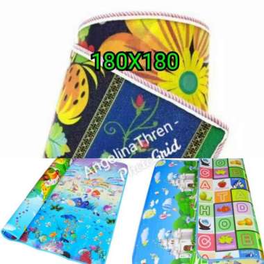 Karpet Gambar Spon Bolak Balik 180X180 Jumbo - Tikar Spons 2 sisi