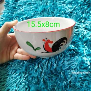 Mangkok keramik cap ayam 15cm KPQ - Mangkok Jumbo Keramik