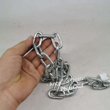 rantai besi 5mm 1 meter - rantai gerobak 1 meter - rantai gembok