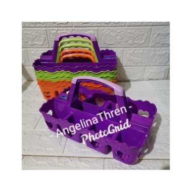 Rak Aqua Gelas isi 8 Cup - Rak Gelas Cup Plastik Tenteng