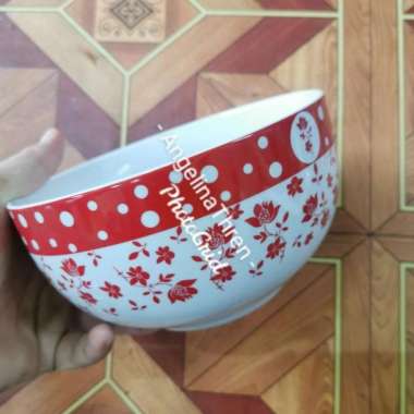 Mangkok Keramik Yakiniku - Mangkuk Keramik Motif Bunga