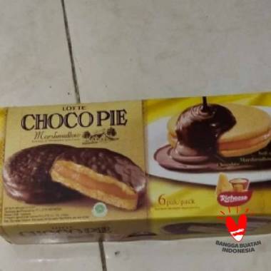 Lotte Choco Pie Marshmallow Richeese 168 gram