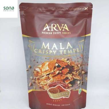 Arva Keripik Tempe Crispy Mala 100g - Non MSG