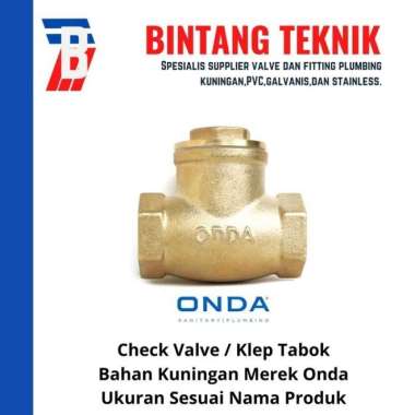 Check Valve 2 1/2" inch Kuningan Onda Kuningan