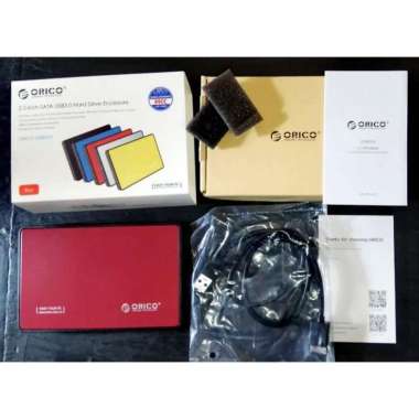 ENCLOSURE HDD HARDDISK ORICO USB 3 WARNA MERAH