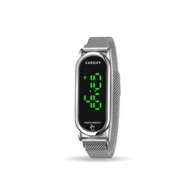 CARDIFF LED 1697 Jam Tangan Digital UNISEX Silver