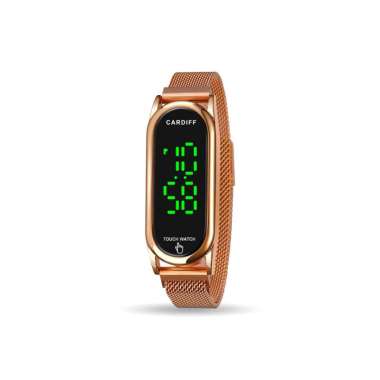 CARDIFF LED 1697 Jam Tangan Digital UNISEX Rosegold