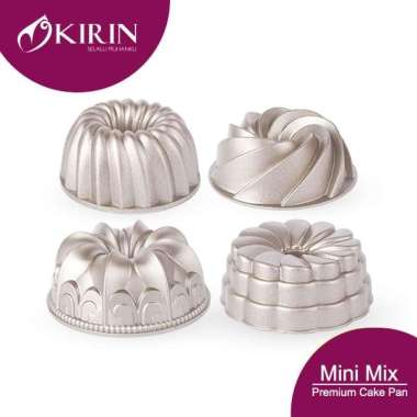 Kirin Premium Cake Pan Mini Mix - Champagne Gold Cetakan Kue / Loyang / Molding [BANDUNG]