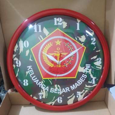 Jam TNI Loreng | Jam dinding Mabes TNI | Jam dinding Mabes tNI loreng