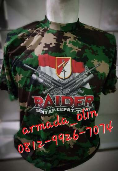 Kaos|Kaos loreng|Kaos Loreng raider|kaos dalam loreng raider|Kaos TNI