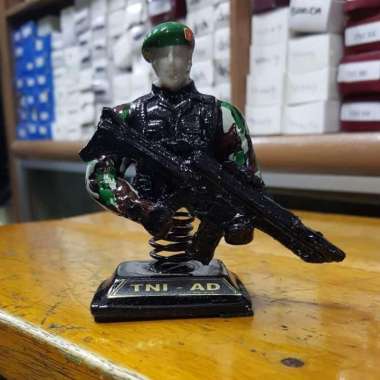 Patung Miniatur TNI AD|miniatur TNI AD loreng|Patung Miniatur Senjata