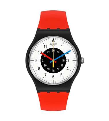 Swatch SO32B401 ROUGE & NOIR Original & Garansi