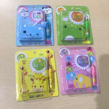 Buku Note Fancy Kecil Plus Pulpen lucu - E001