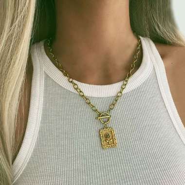 Gold Chain Necklace - Harga Terbaru 