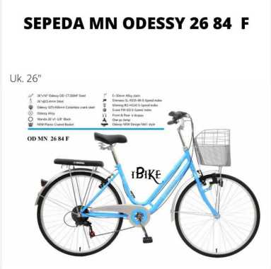 Sepeda Keranjang Dewasa ODESSY 26 84 F Ukuran 26 Inch Mini 6 Speed 26 Inch tosca