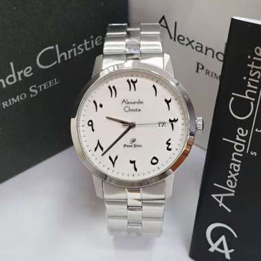 Jam Tangan Pria Alexandre Christie AC1007 AC 1007 Arab Silver Original