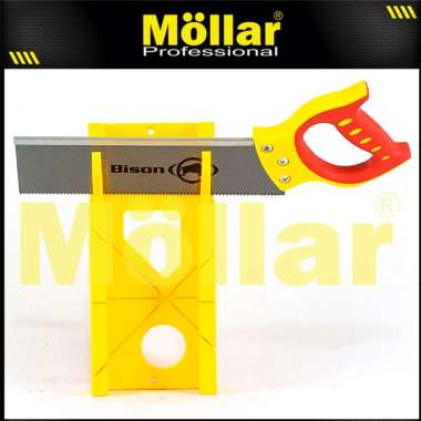 BISON D48740 Gergaji Kayu Pigura 12" Alat Potong Sudut Miter Box Saw