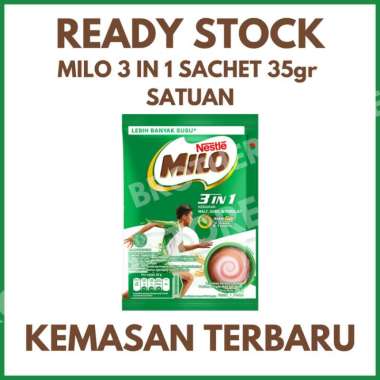 Milo 3 in 1 Sachet 35gram Milo 3in1 Sachet SATUAN