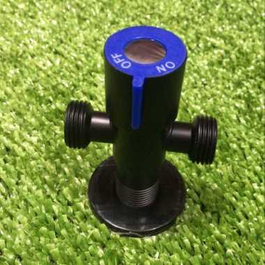 Stop Kran Cabang T Murah Stenlis HITAM 52BL-Keran kloset double 2 F9A