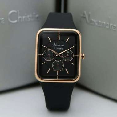 Jam Tangan Wanita Alexandre Christie AC2744 AC 2744 Black Original