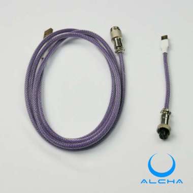 ALCHA CABLE USB TYPE C PURPLE AVIATOR JOINT MECHANICAL KEYBOARD KABEL