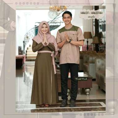 Baju Couple Gamis | Couple Gamis Muslim | Couple Lebaran | Baju Sarimbit | Baju Muslim Semua Ukuran